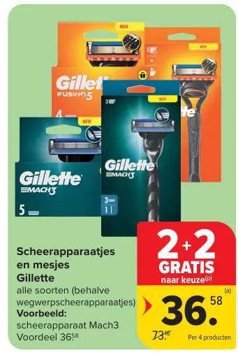 Promotie: Scheerapparaatjes en mesjes