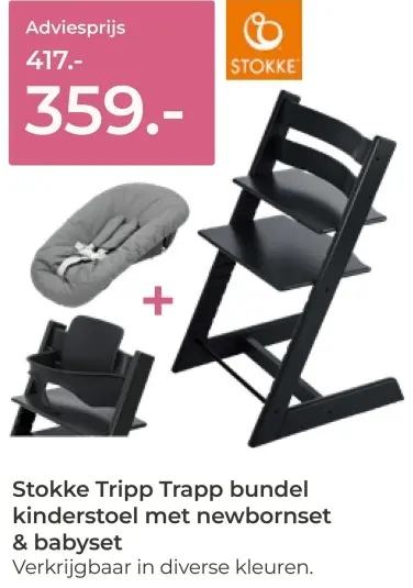 Aanbieding: Stokke Tripp Trapp bundel kinderstoel met new