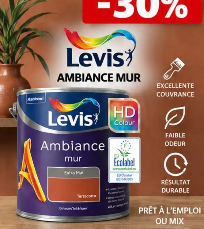 Offre: Levis Ambiance Mur Extra Mat Terracotta