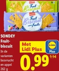 Aanbieding: SONDEY Fruitbiscuit