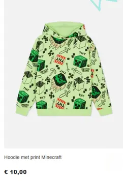 Aanbieding: Hoodie met print Minecraft