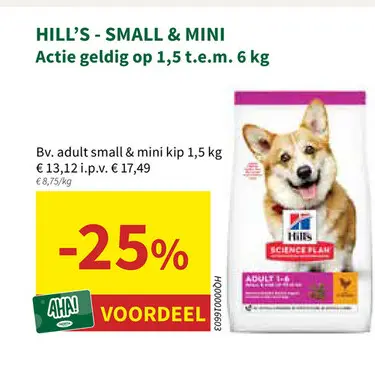 Promotie: Adult Small & Mini Kip