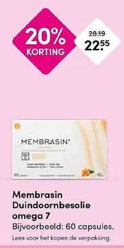 Aanbieding: Membrasin Duindoornbesolie omega 7