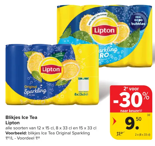 Promotie: Blikjes Ice Tea