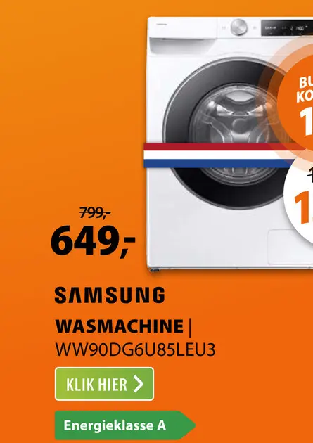 Aanbieding: Samsung WW90DG6U85LEU3