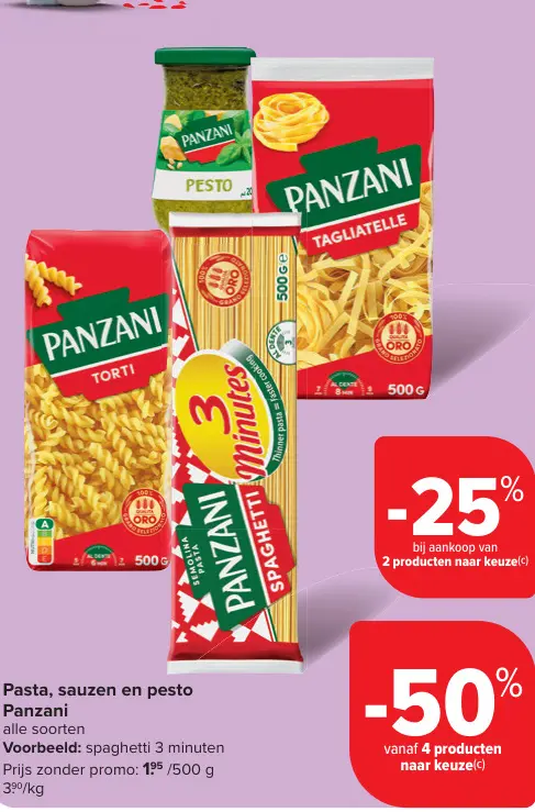 Promotie: Pasta, sauzen en pesto