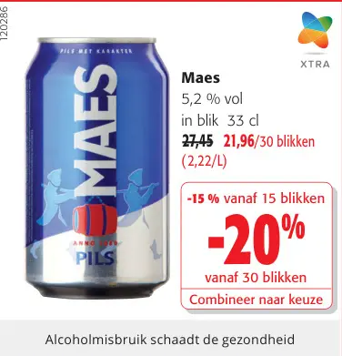 Promotie: Pils in blik