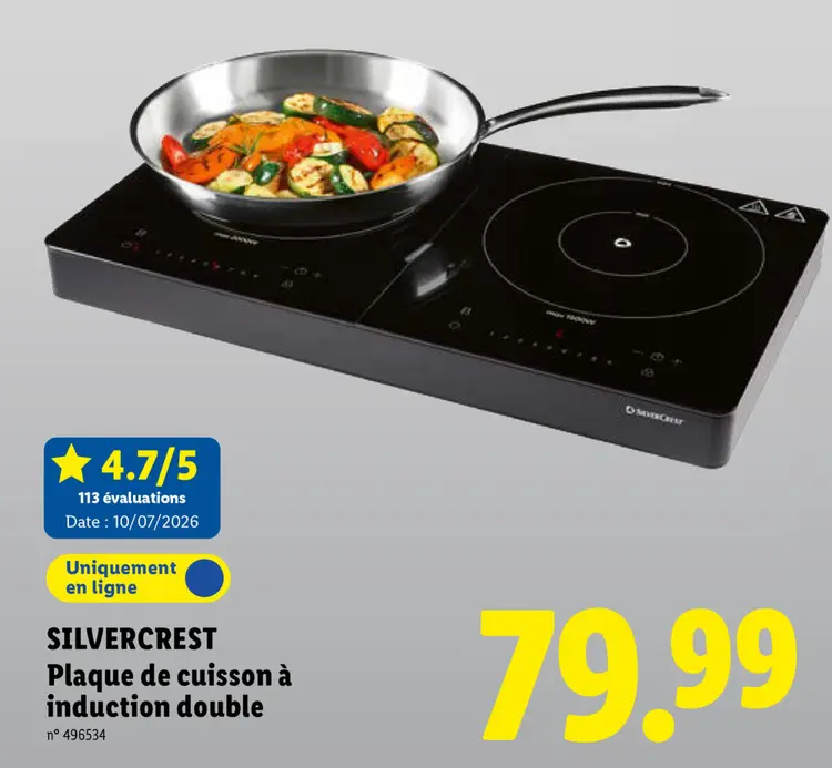 Offre: Plaque de cuisson à induction double