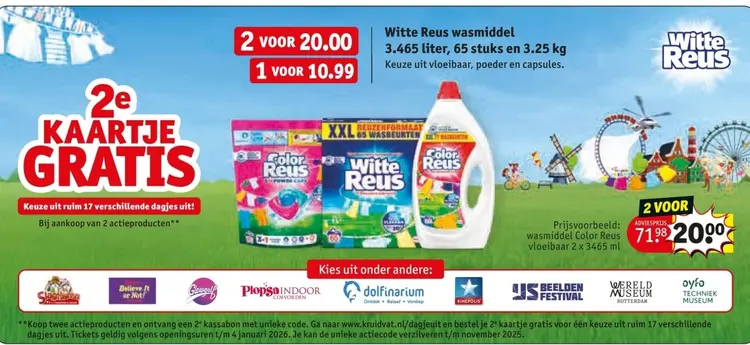 Aanbieding: Witte Reus wasmiddel