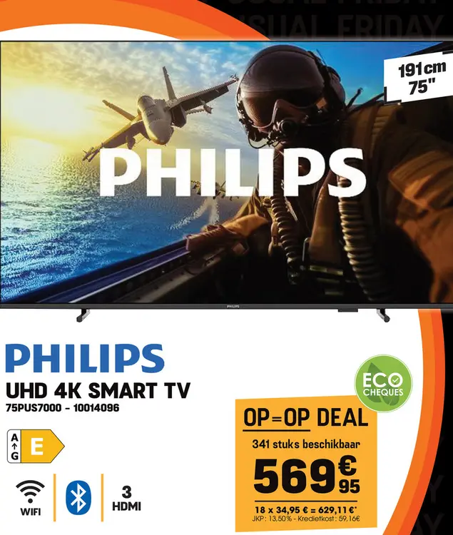 Aanbieding: Philips uhd 4k smart tv