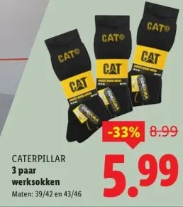 Aanbieding: CATERPILLAR werksokken