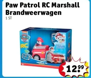 Aanbieding: Paw Patrol RC Marshall Brandweerwagen