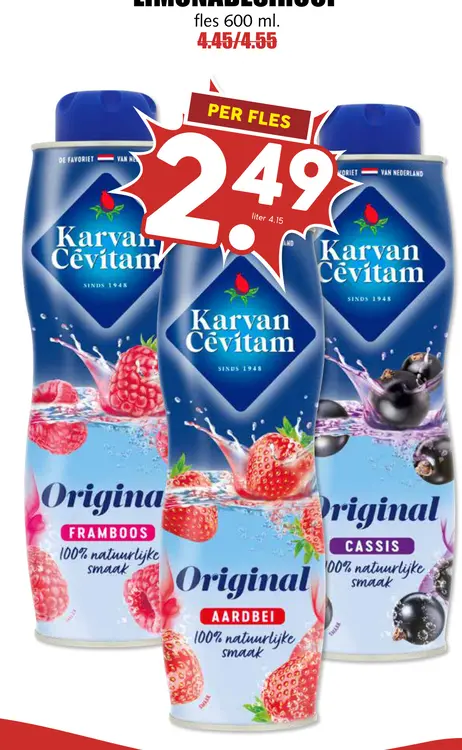 Aanbieding: Limonadesiroop Karvan Cévitam Original