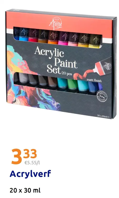 Promotie: Acrylic Paint Set
