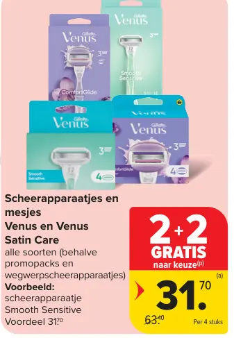 Promotie: Scheerapparaatjes en mesjes