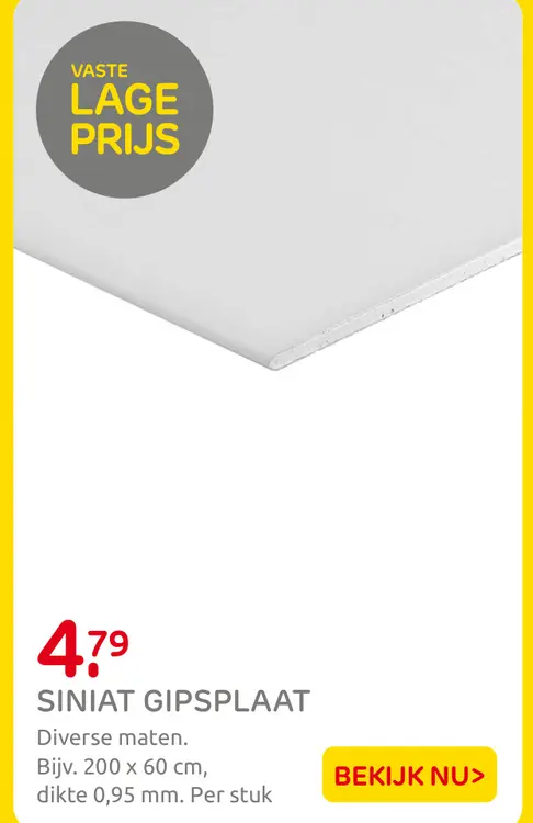 Aanbieding: Siniat gipsplaat