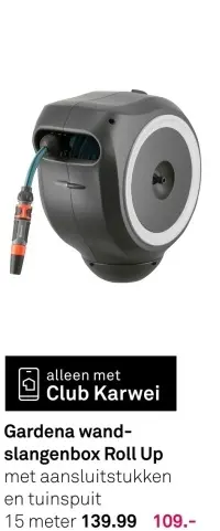 Aanbieding: wand-slangenbox Roll Up