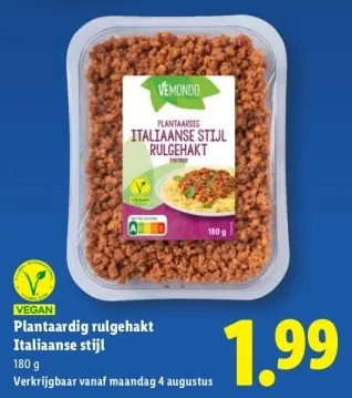 Aanbieding: Plantaardig rulgehakt Italiaanse stijl