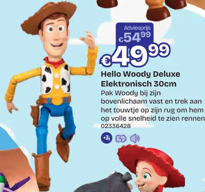 Promotie: Hello Woody Deluxe Elektronisch 30cm