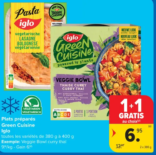 Offre: Plats préparés Green Cuisine