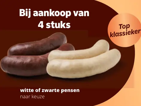 Aanbieding: Witte of zwarte pensen