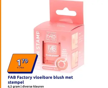 Aanbieding: FAB Factory vloeibare blush met stempel