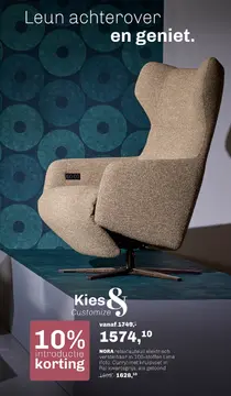 Aanbieding: Relaxfauteuil Nora elektrisch verstelbaar