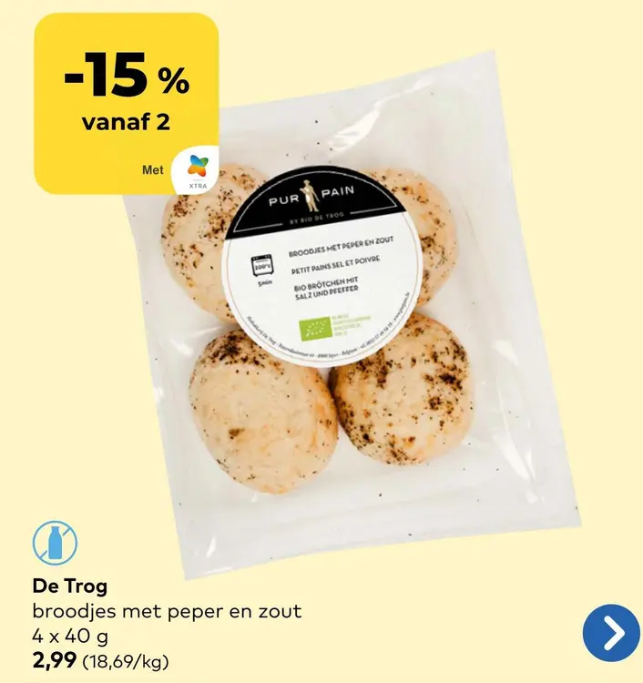 Promotie: Broodjes met peper en zout