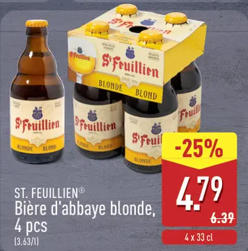 Offre: ST. FEUILLIEN® Bière d'abbaye blonde