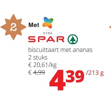 Aanbieding: biscuittaart met ananas