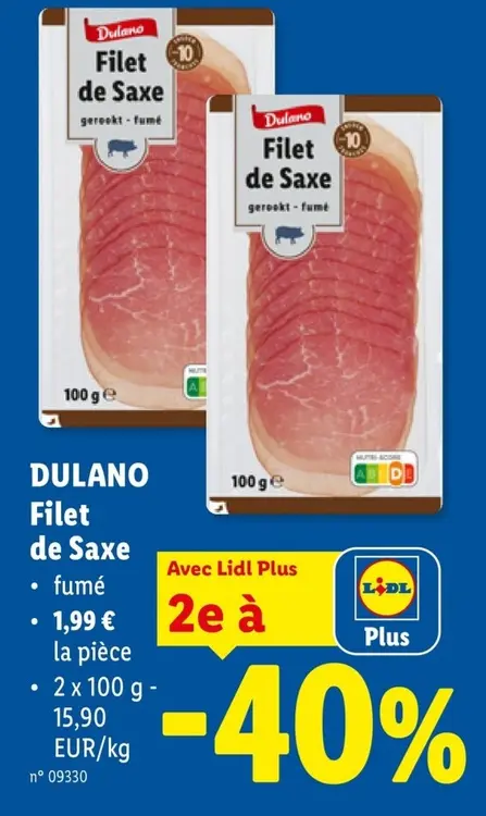 Offre: Filet de Saxe