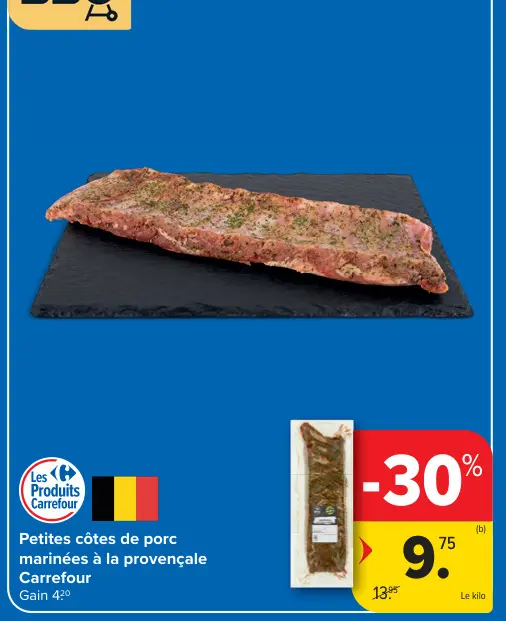 Offre: Petites côtes de porc marinées à la provençal
