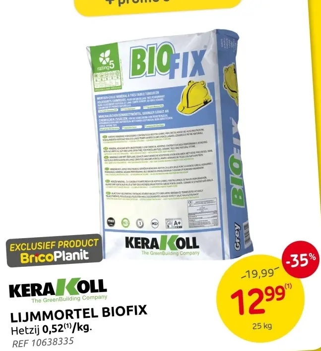 Promotie: Lijmmortel biofix