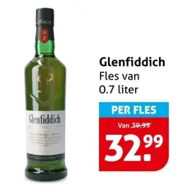 Aanbieding: Glenfiddich 0,7 liter