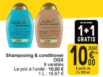 Offre: Shampooing & conditioner
