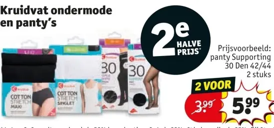 Aanbieding: Ondermode en panty's