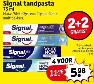 Promotie: tandpasta