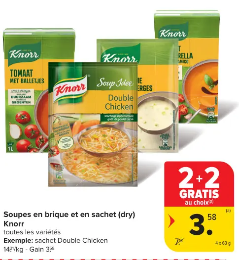 Offre: Soupes en brique et en sachet (dry)