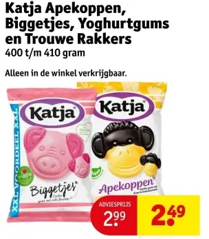 Aanbieding: Apekoppen, Biggetjes, Yoghurtgums en Trouwe Rakkers