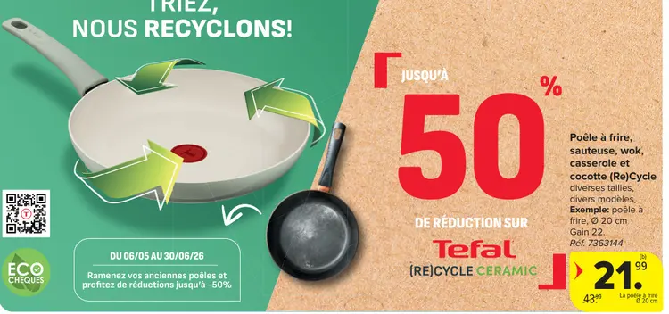 Offre: Poêle à frire, sauteuse, wok, casserole et co