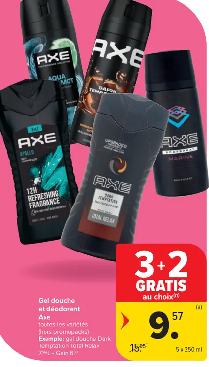 Offre: Gel douche et déodorant