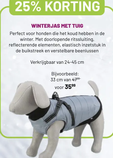 Aanbieding: Winterjas met tuig