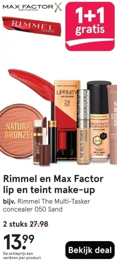 Aanbieding: Lip en teint make-up