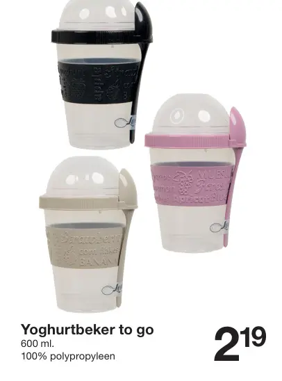 Aanbieding: Yoghurtbeker to go