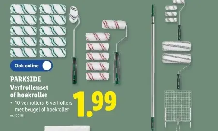 Promotie: Verfrollenset of hoekroller