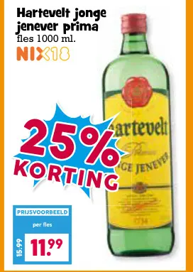 Aanbieding: Hartevelt jonge jenever prima