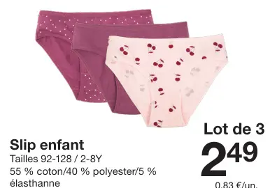 Offre: Slip enfant