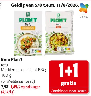 Promotie: Boni Plan't tofu