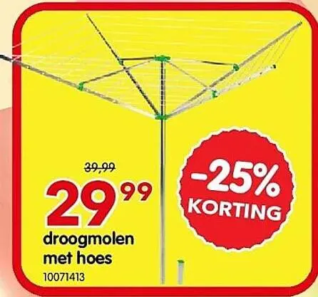 Promotie: droogmolen