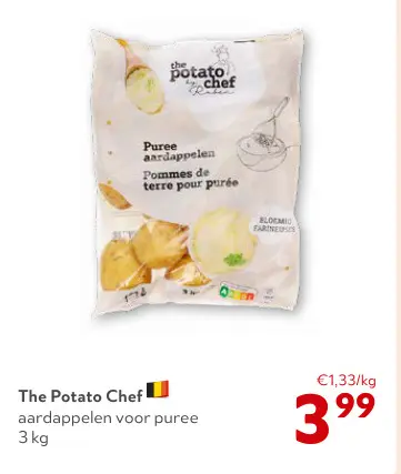 Promotie: aardappelen voor puree